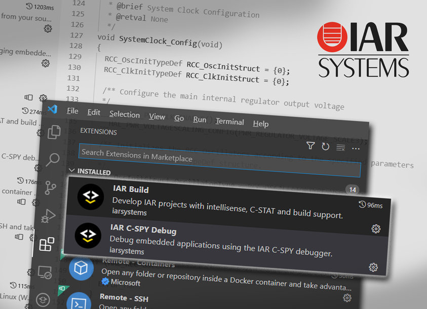 IAR Systems bringt Update der IAR Build und IAR CSPY Debug Extensions